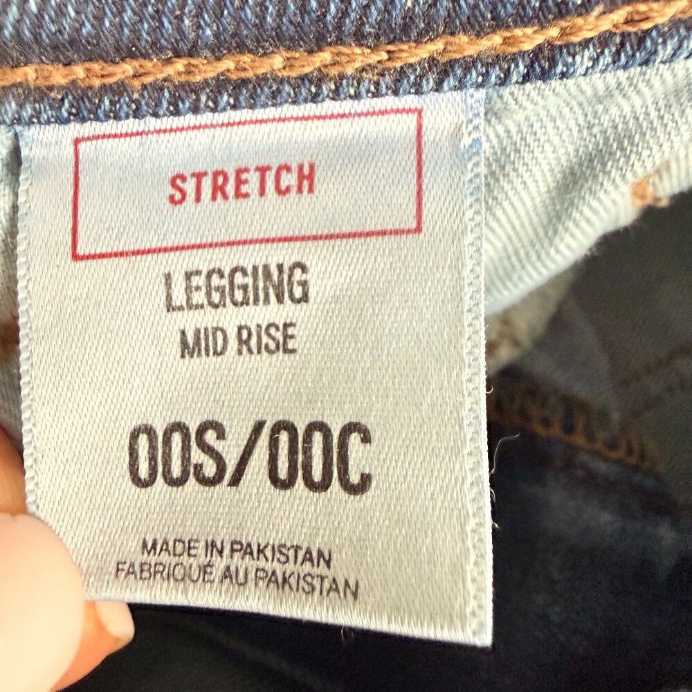 Express Mid Rise Stretch Jeans Size 00 - Picture 5 of 13